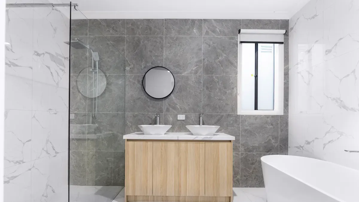 Terrazzo Tile Bathroom Design Inspiration