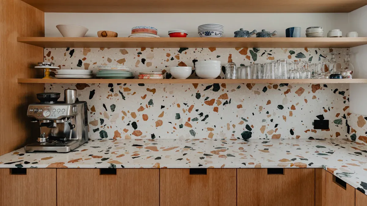 Living with Terrazzo Countertops